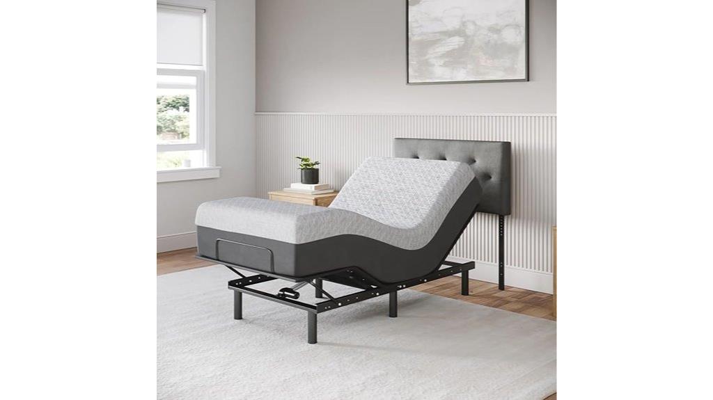 adjustable bed with gel mattress
