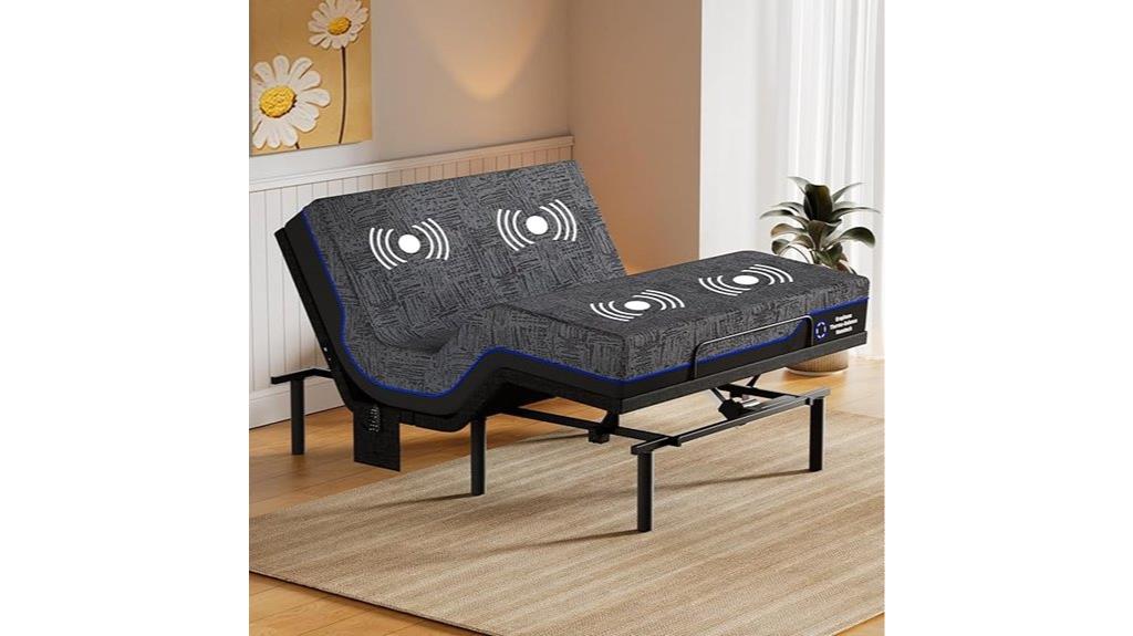 adjustable bed with gel mattress