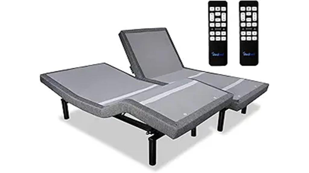 adjustable bed with massage
