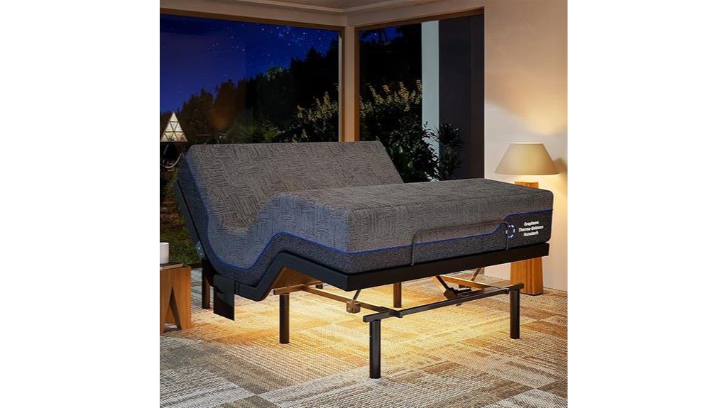 adjustable bed with mattress