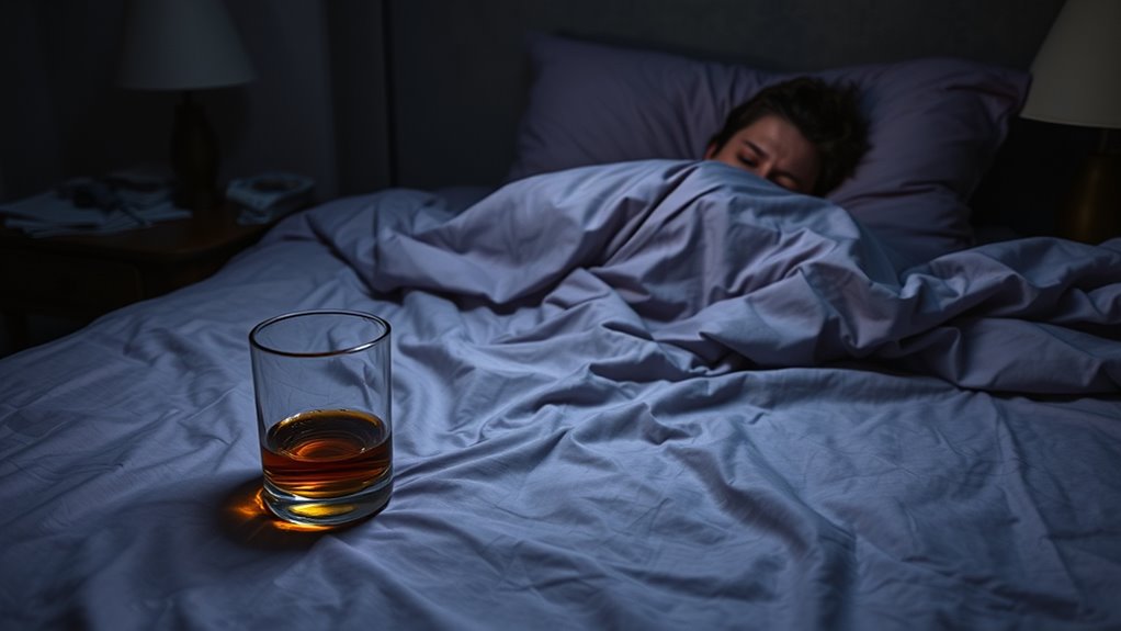 alcohol disrupts restorative sleep