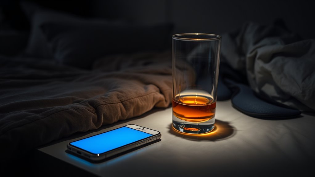 alcohol reduces rem sleep