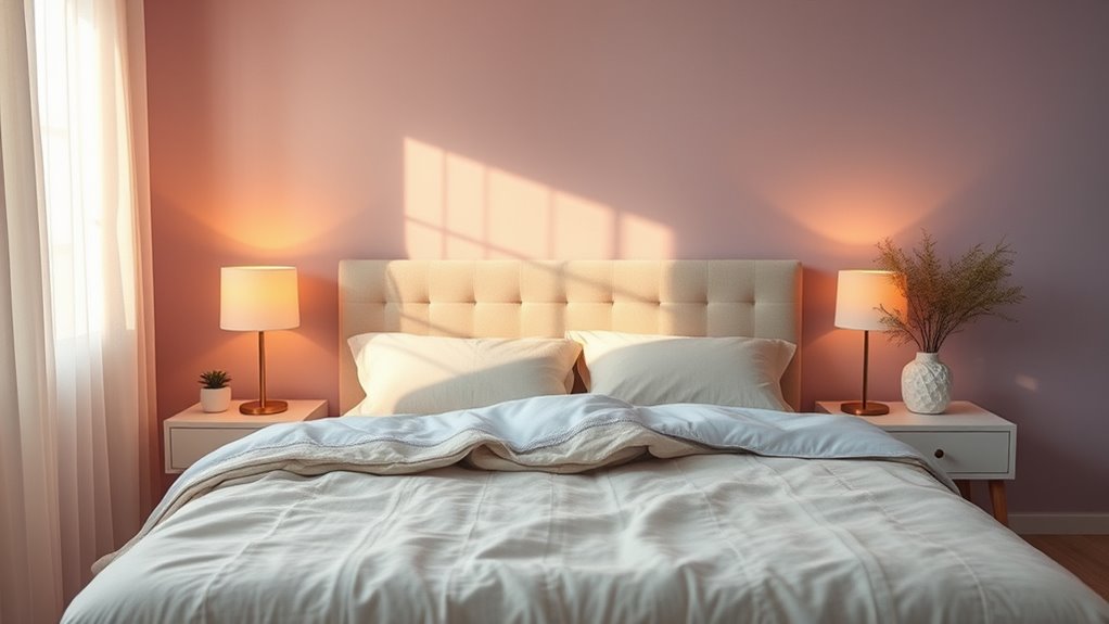 calm clutter free sleep space