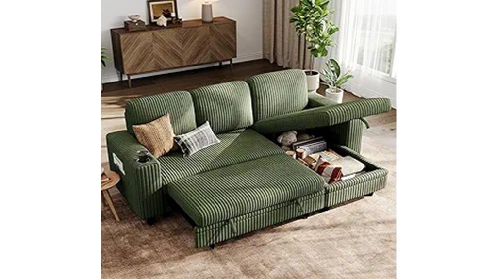 convertible sectional sofa bed