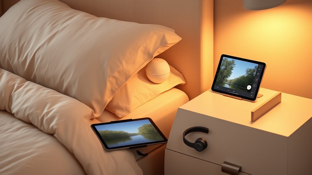 customized calming bedtime environment