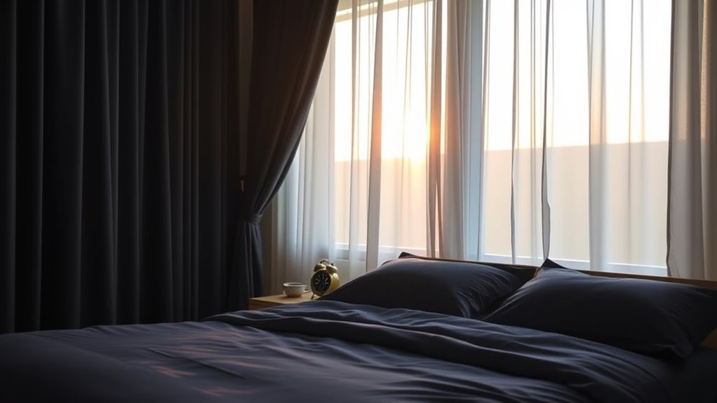 dark cool quiet bedroom