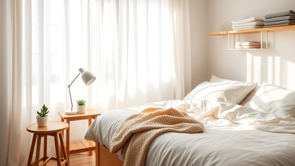 declutter organize calm sleep