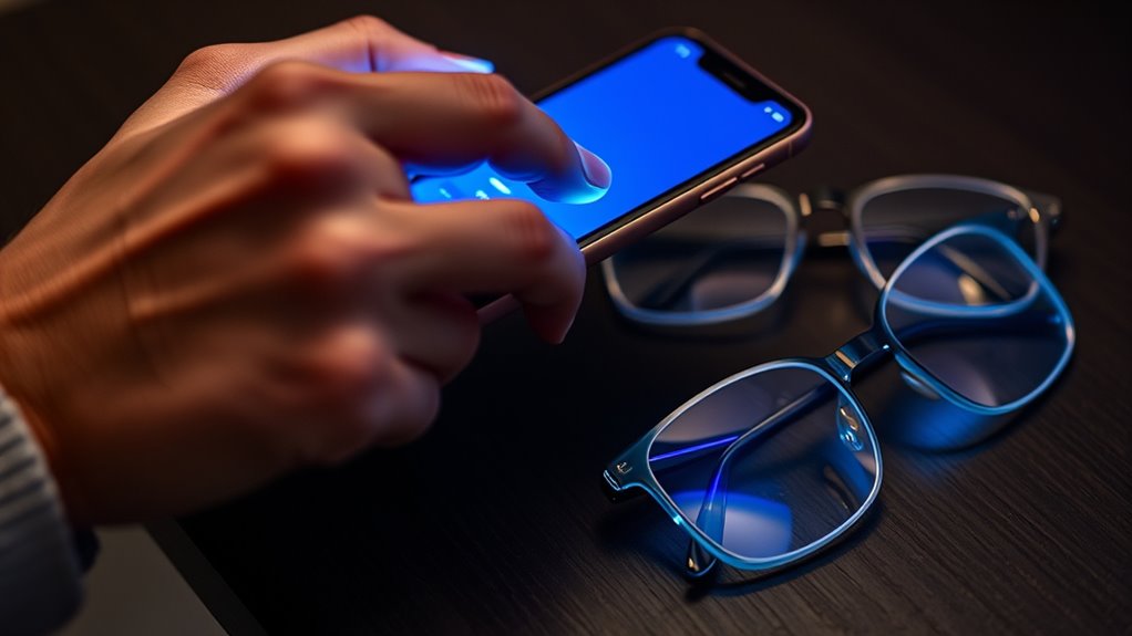 easy accessible blue light filtering