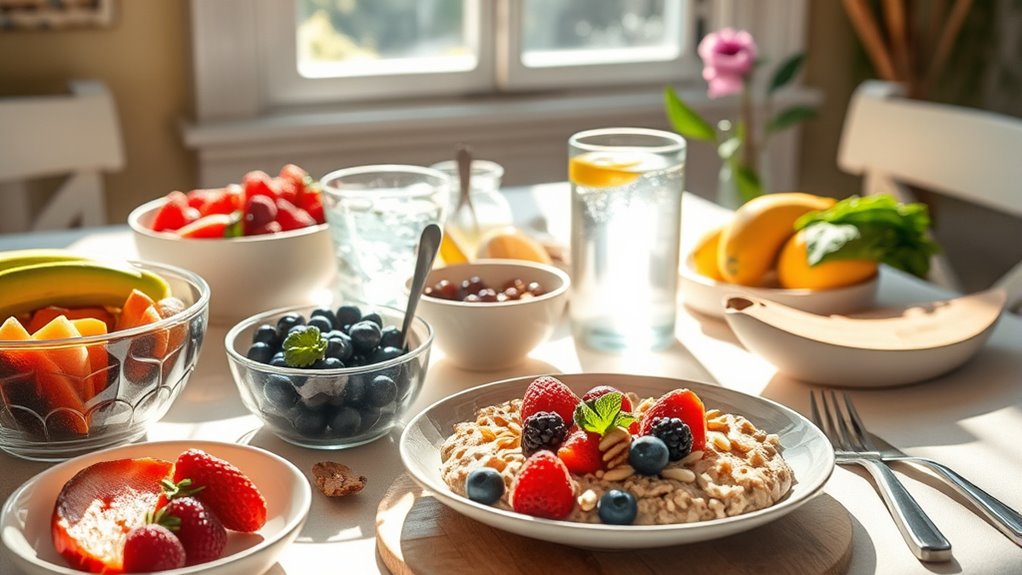 eat balanced nutritious breakfast