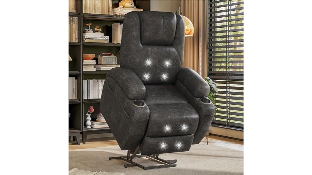 electric elderly recliner with massage