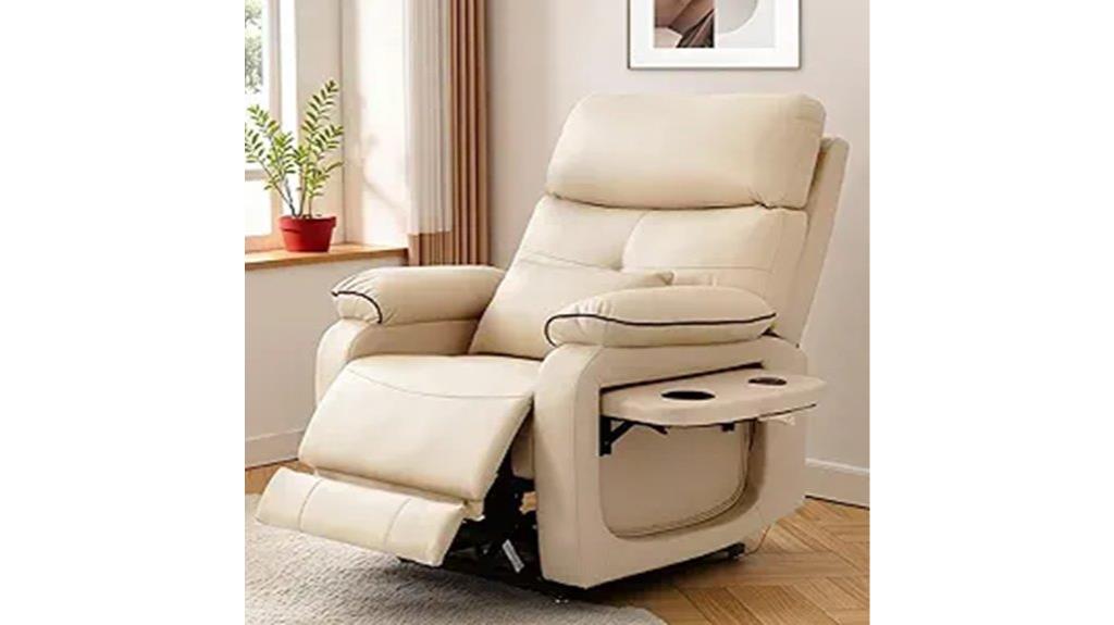 heated massage recliner with dual motors