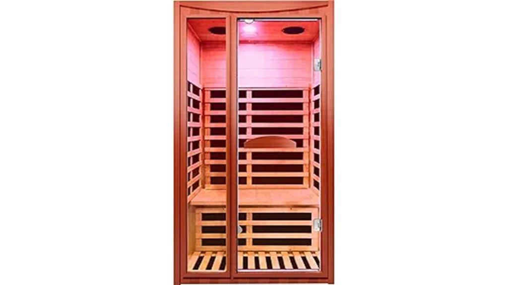 infrared sauna with led