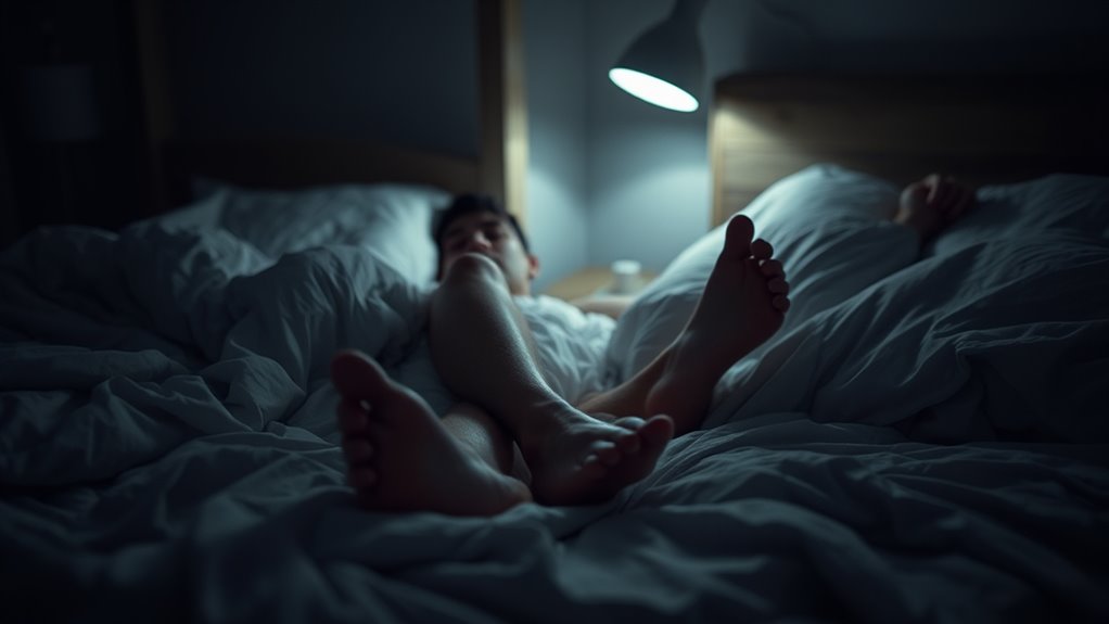 leg twitching worsens at night