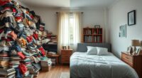 messy room disrupts sleep