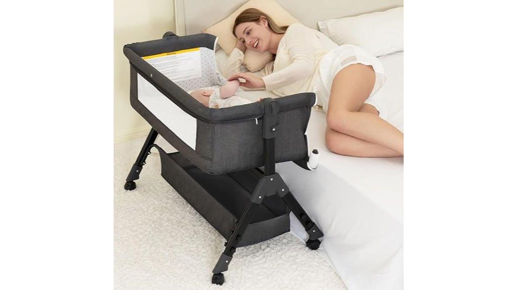 mobile baby bedside sleeper