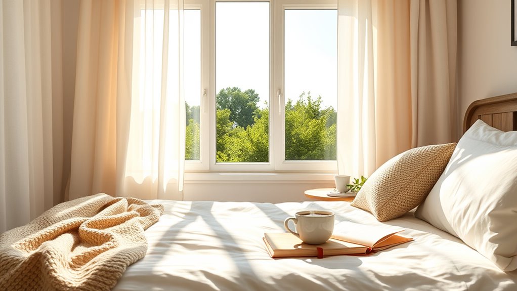 morning stretch and breakfast