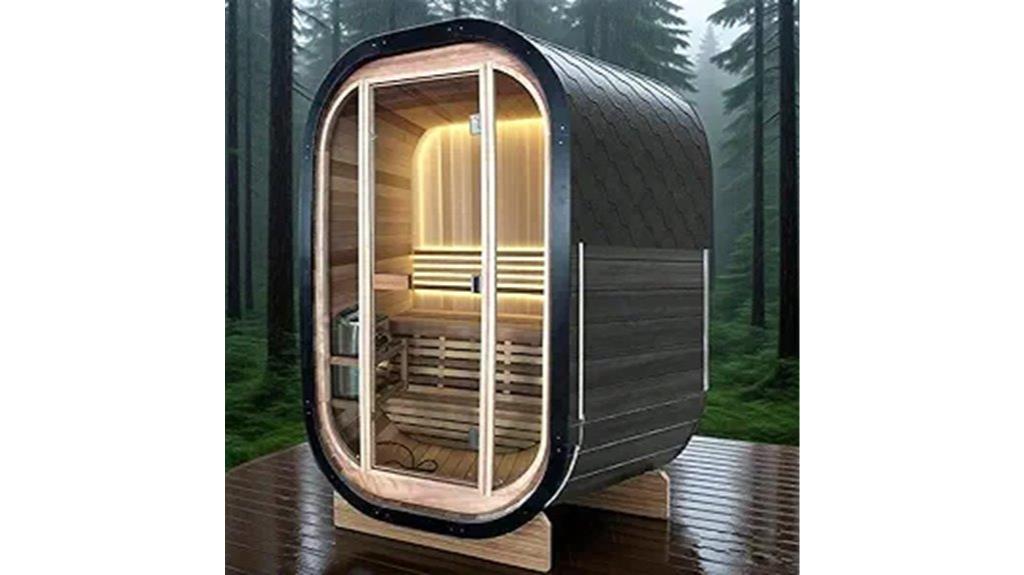 outdoor canadian cedar sauna