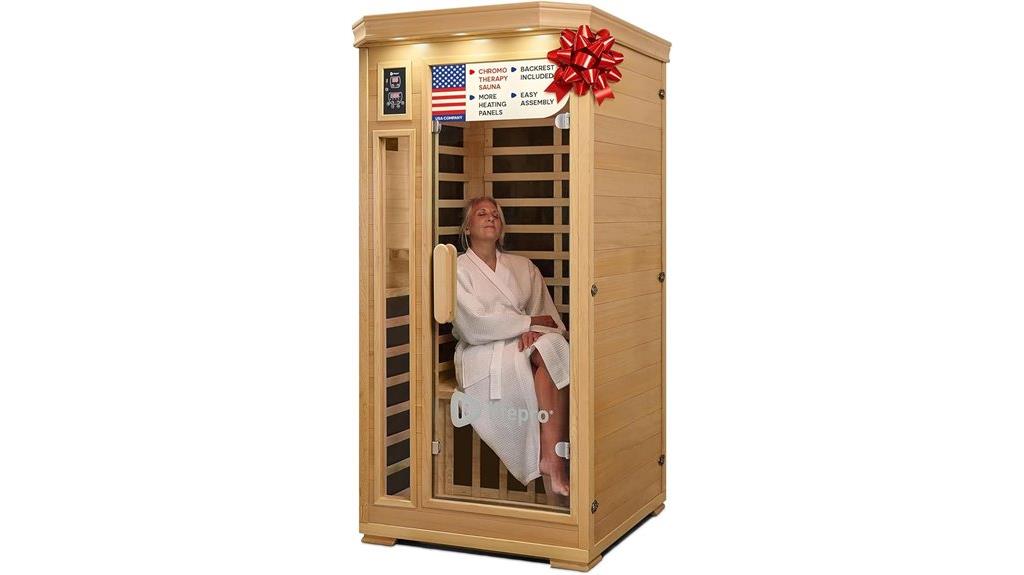 personal infrared sauna features