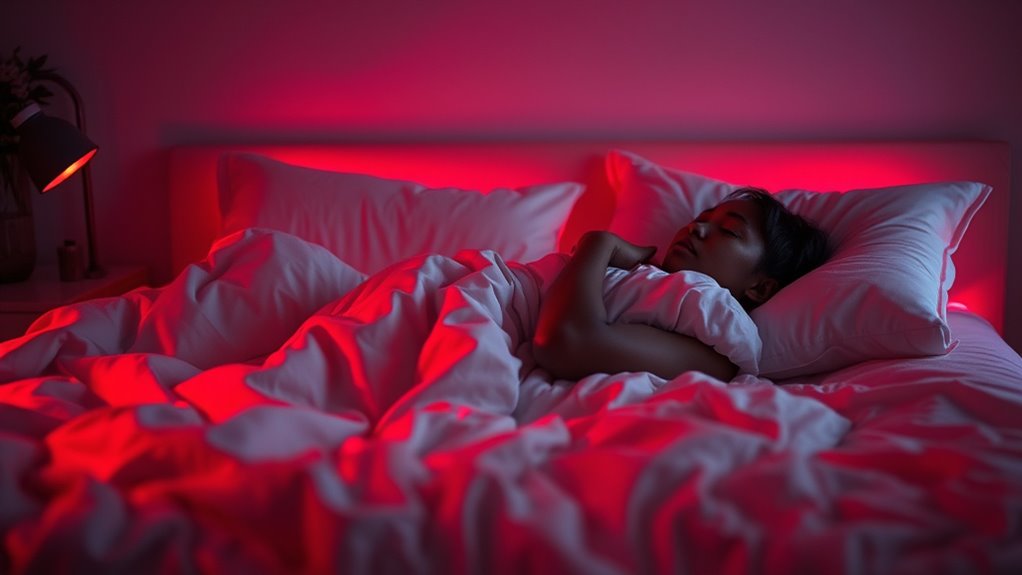 red light enhances sleep quality