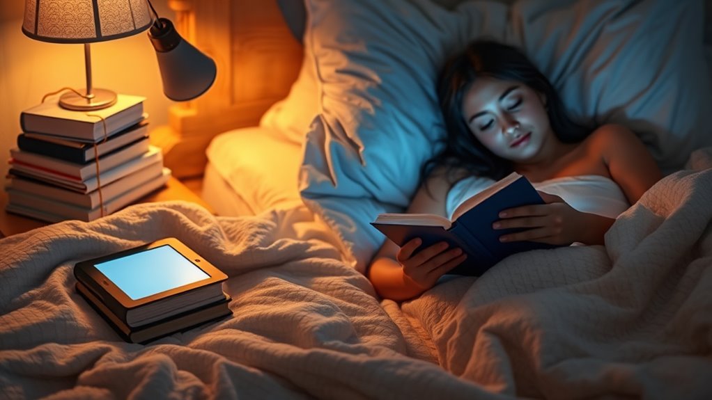 relaxing reading environment setup