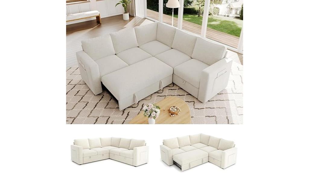 sectional sleeper with storage