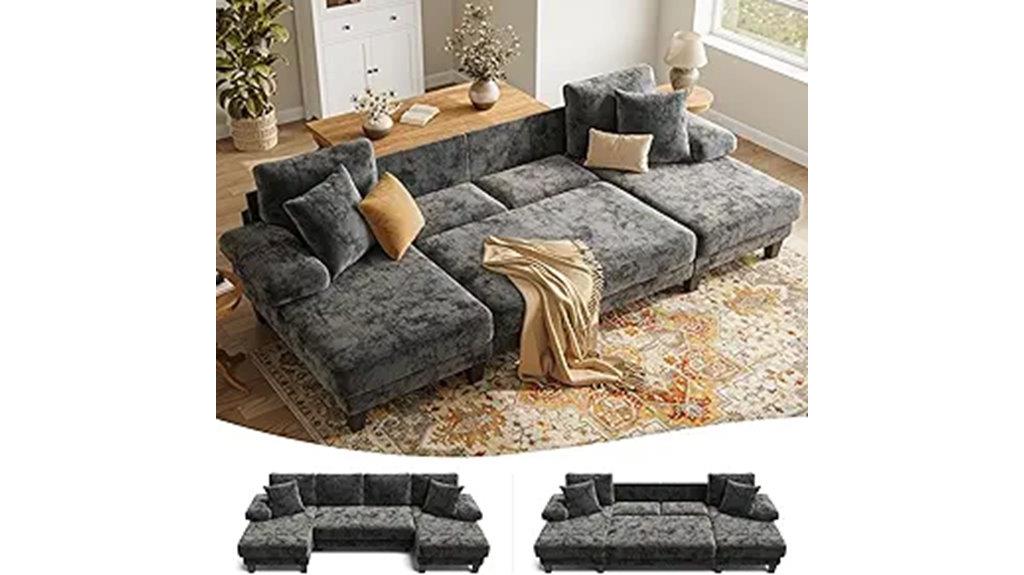 sleeper sofa with large chaise