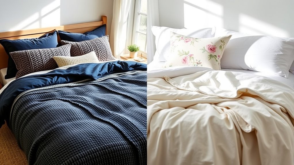 switching bedding for seasons