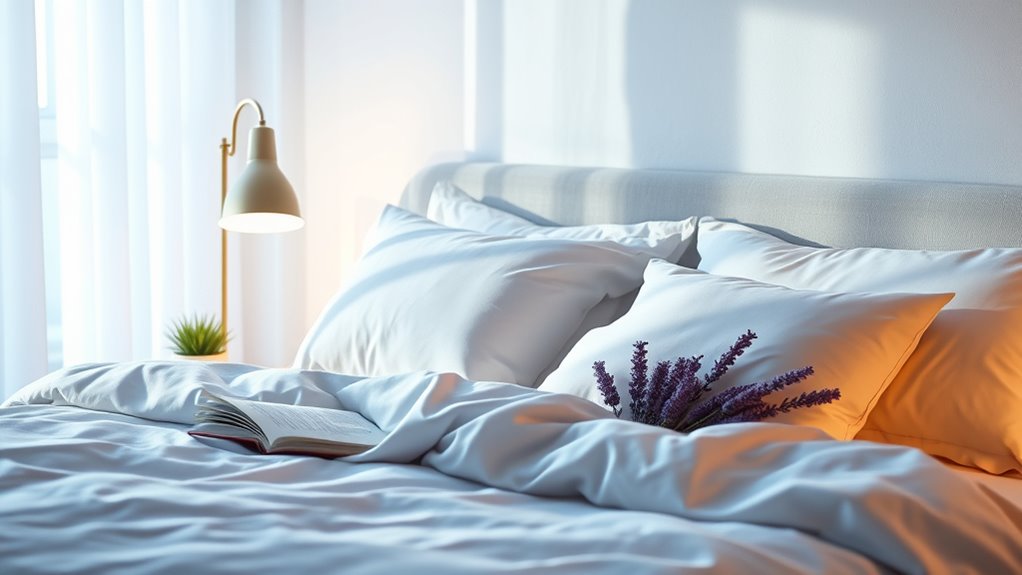 use calming warm lighting