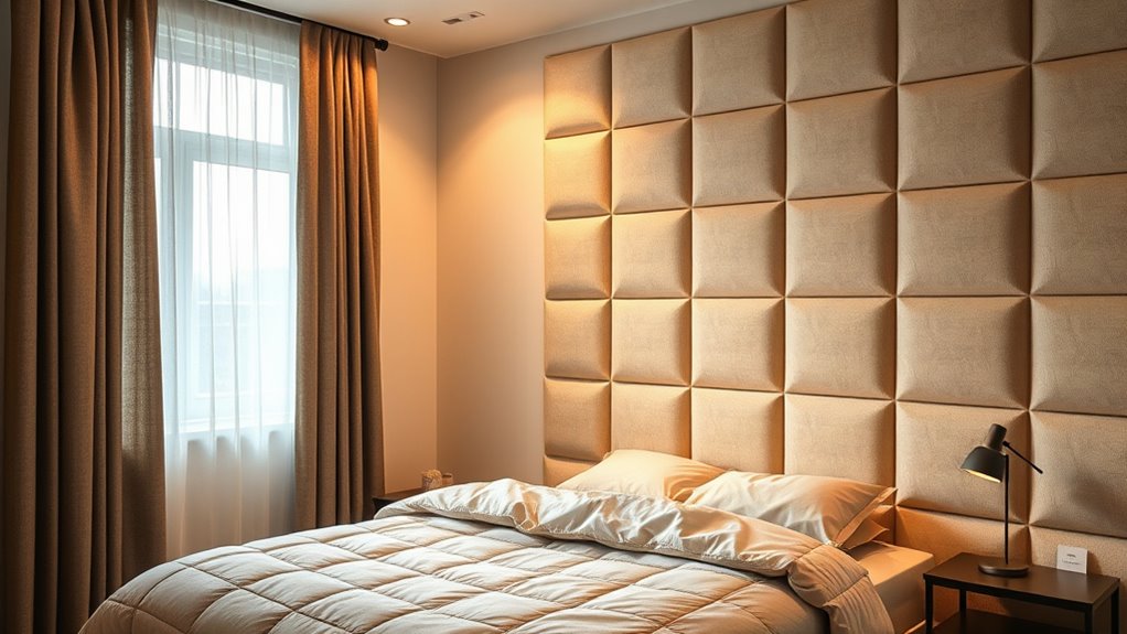 wall padding reduces noise