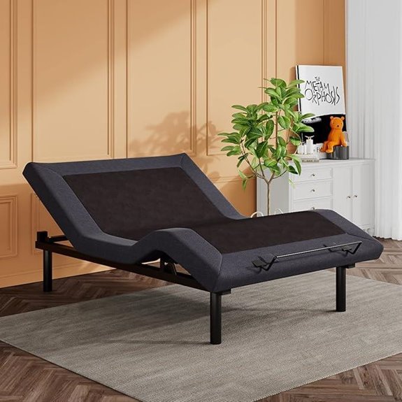 SHA CERLIN Adjustable Bed Base with Remote & Incline