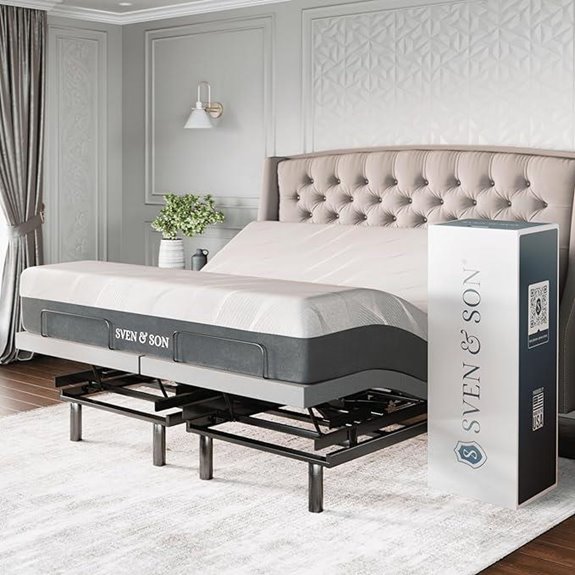 Sven & Son Adjustable Bed Frame with Mattress