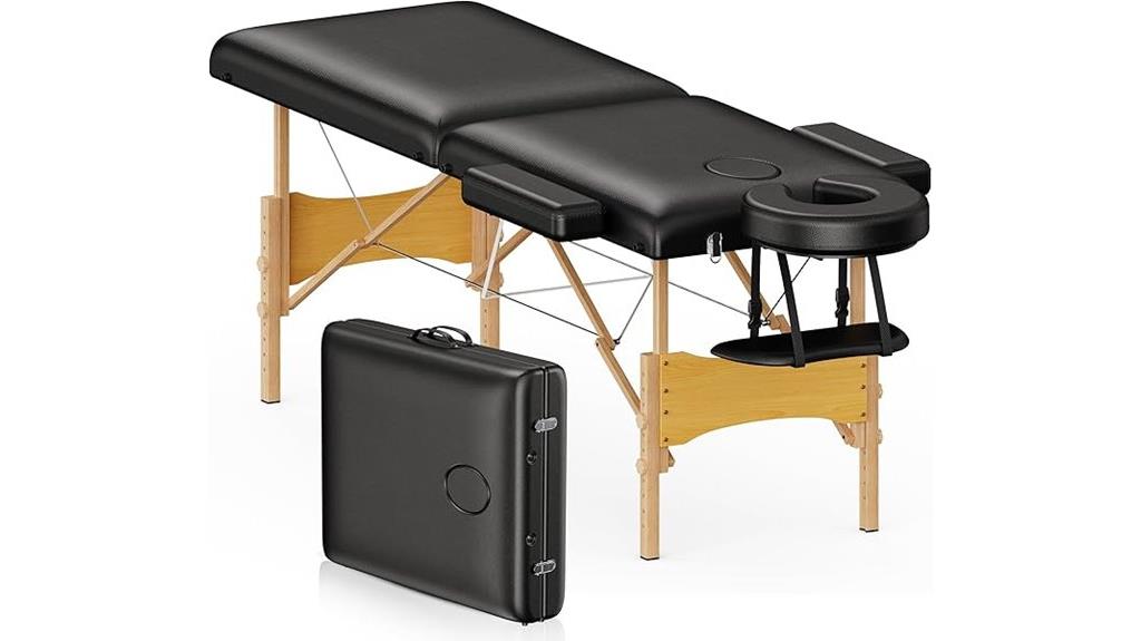 adjustable foldable wooden table