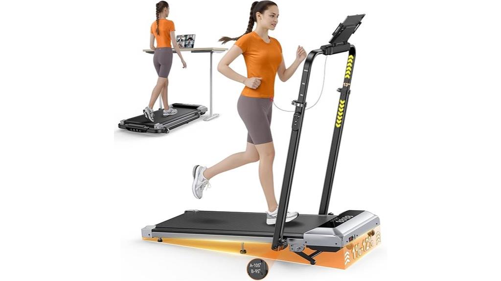 adjustable incline folding treadmill
