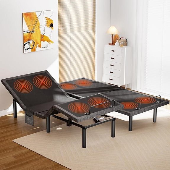 Amada Split King Adjustable Bed Frame with Massage