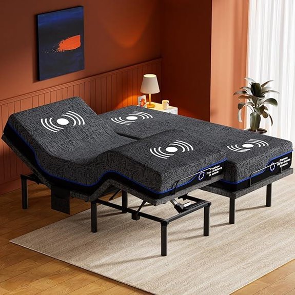 Amada Split King Adjustable Bed & Gel Mattress Set