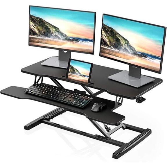 FITUEYES Adjustable Standing Desk for Laptops and Monitors