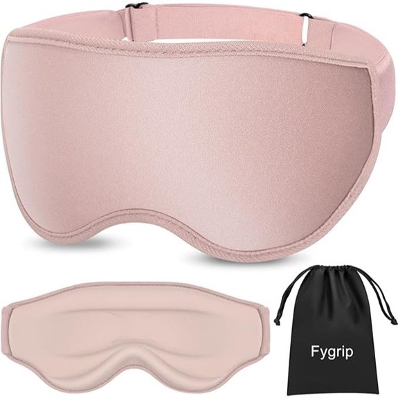 3D Sleep Mask for Men & Women Adjustable Pink