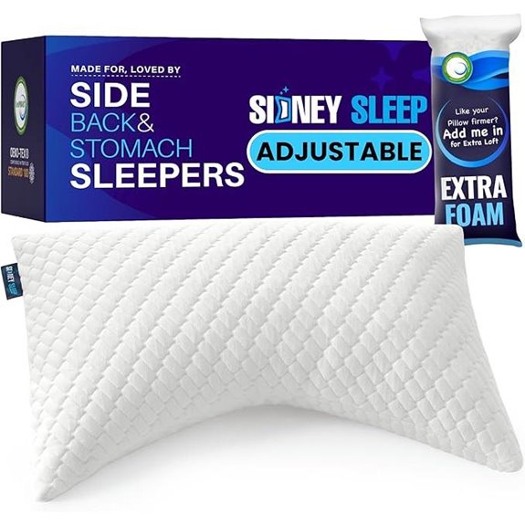 Sidney Sleep Adjustable Contour Pillow Queen Size