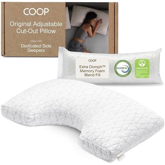 Coop Home Goods Adjustable Queen Memory Foam Pillow