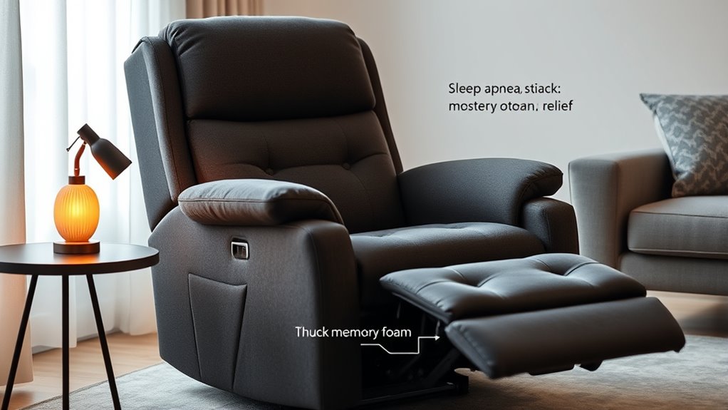 adjustable supportive easy entry recliner