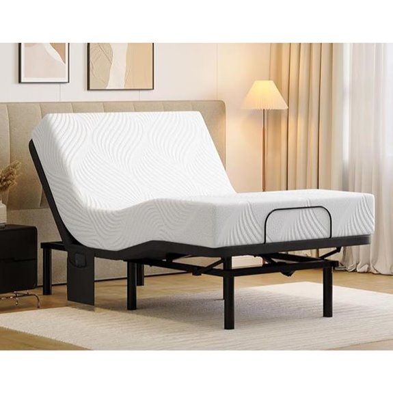 Koorlian Adjustable Twin XL Bed Frame with USB