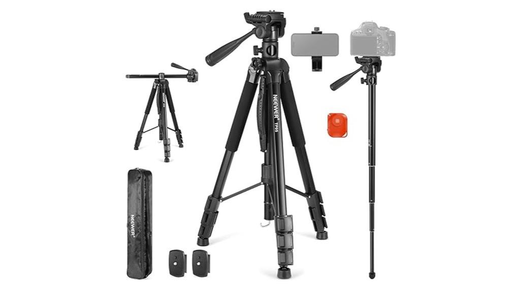 adjustable video tripod