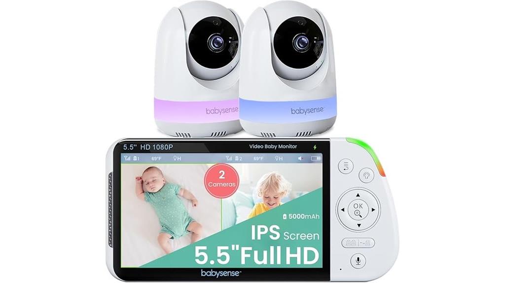 baby monitor with dual cameras