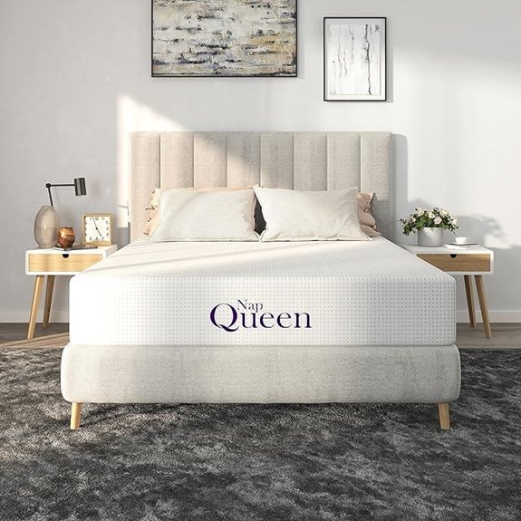 NapQueen 8-Inch Bamboo Charcoal Memory Foam Mattress