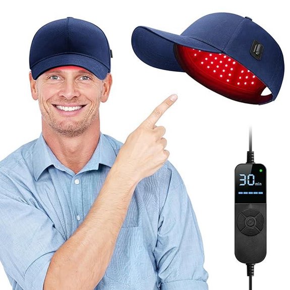 Laser Hair Growth Cap Red Light Hat For Hair Blue