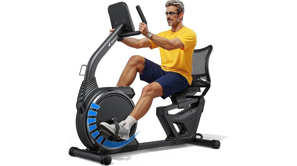 bluetooth enabled recumbent bike