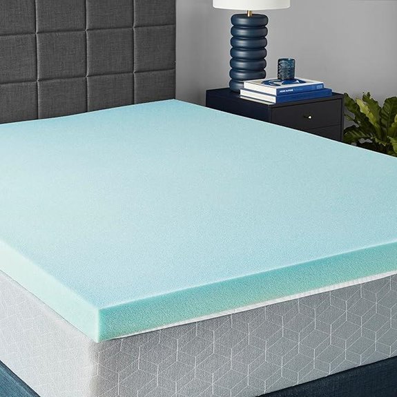 Amazon Basics Cooling Gel Memory Foam Mattress Topper