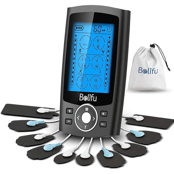Belifu Dual Channel TENS EMS Muscle Stimulator Kit