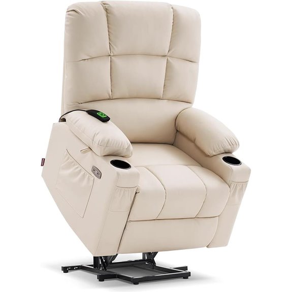 MCombo Dual Motor Lift Recliner with Massage and Heat