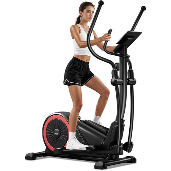UMAY Elliptical Exercise Machine with Heart Rate & LCD